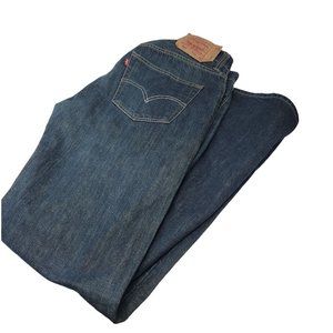 Levi's 501 Button Fly Jeans‎ Size 34X34 Blue Straight Leg